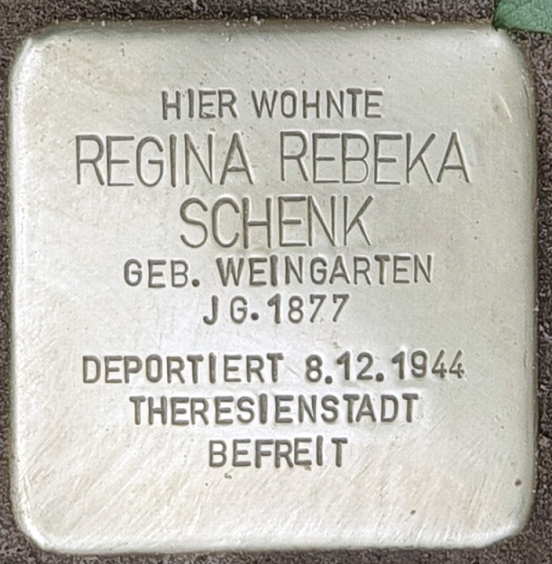 Stolperstein für Regina Rebeka Schenk © OTFW