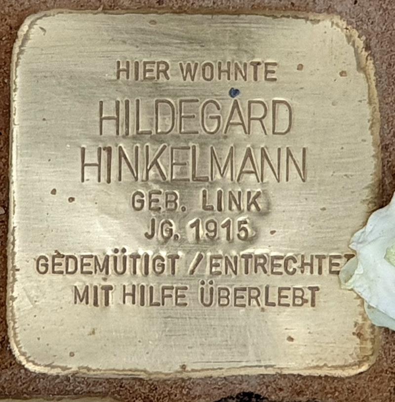 Stolperstein Hildegard Hinkelmann © OTFW
