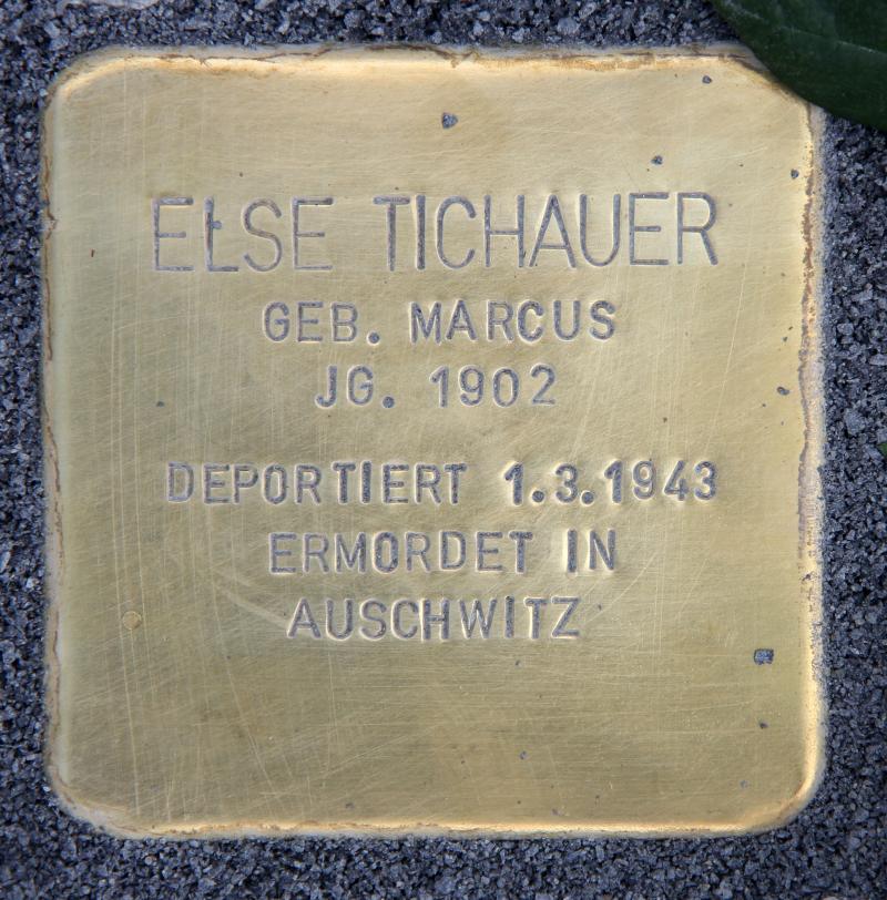 Stolperstein für Else Tichauer. Foto: OTFW