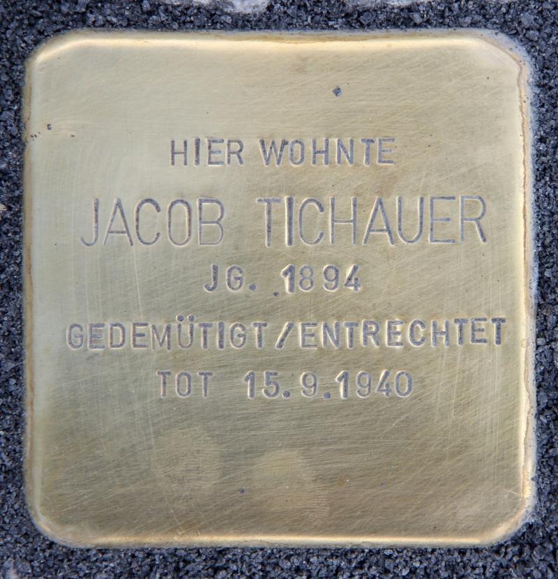 Stolperstein für Jacob Tichauer. Foto: OTFW