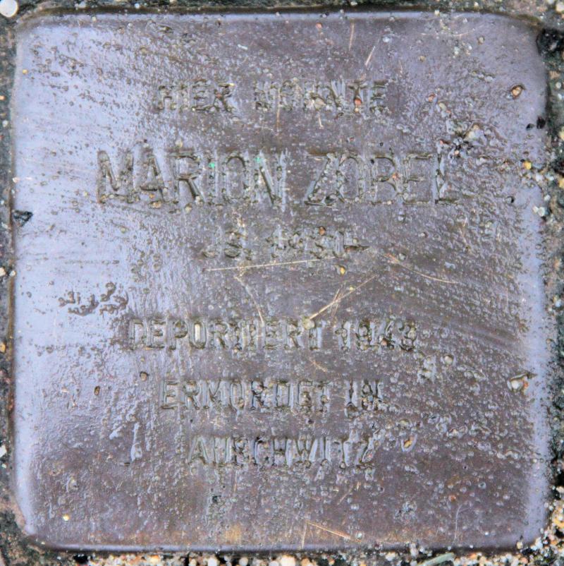 Stolperstein für Marion Zobel.