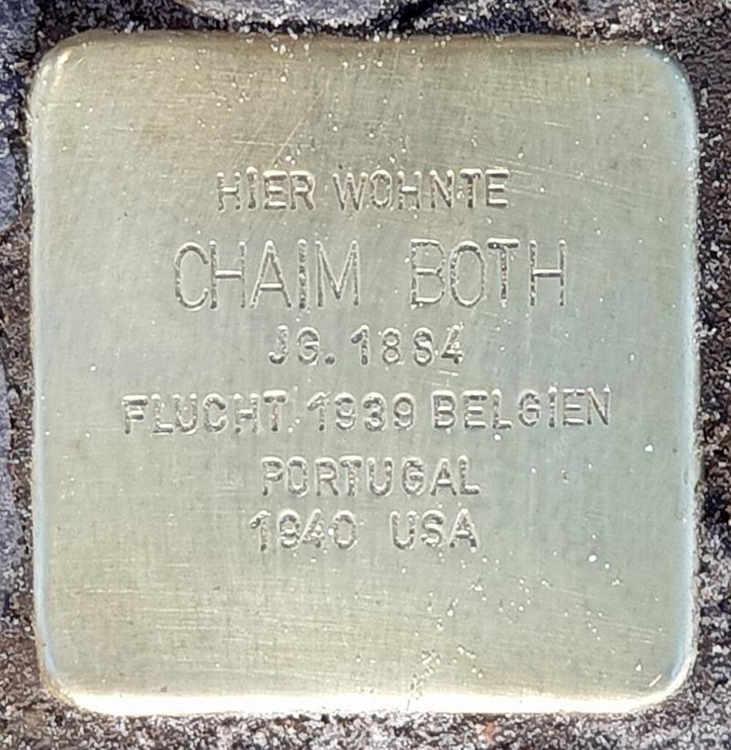 Stolperstein für Chaim Both © OTFW
