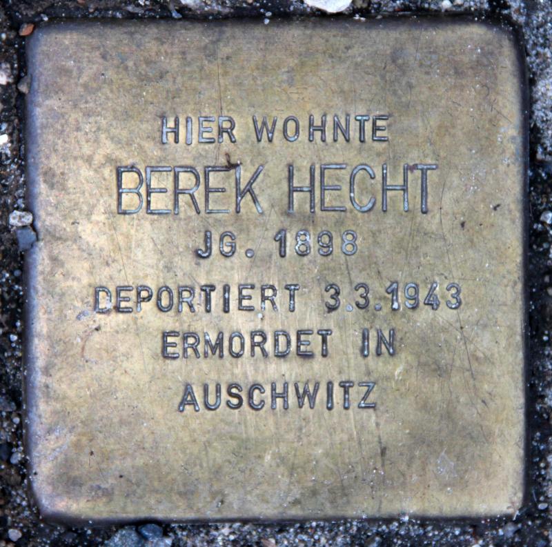 Stolperstein für Berek Hecht.