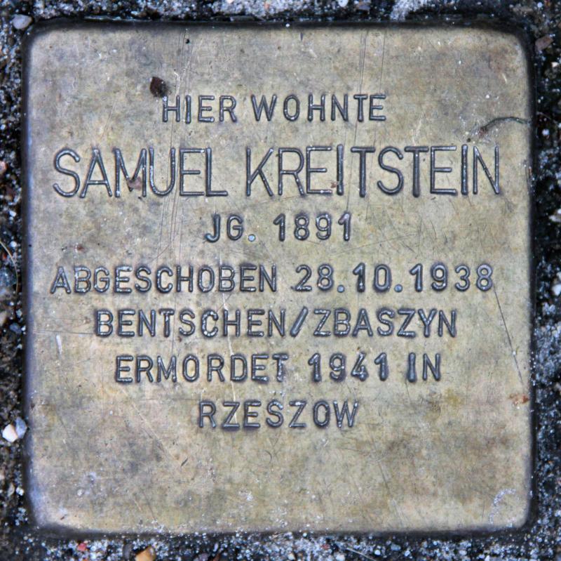 Stolperstein für Samuel Kreitstein.