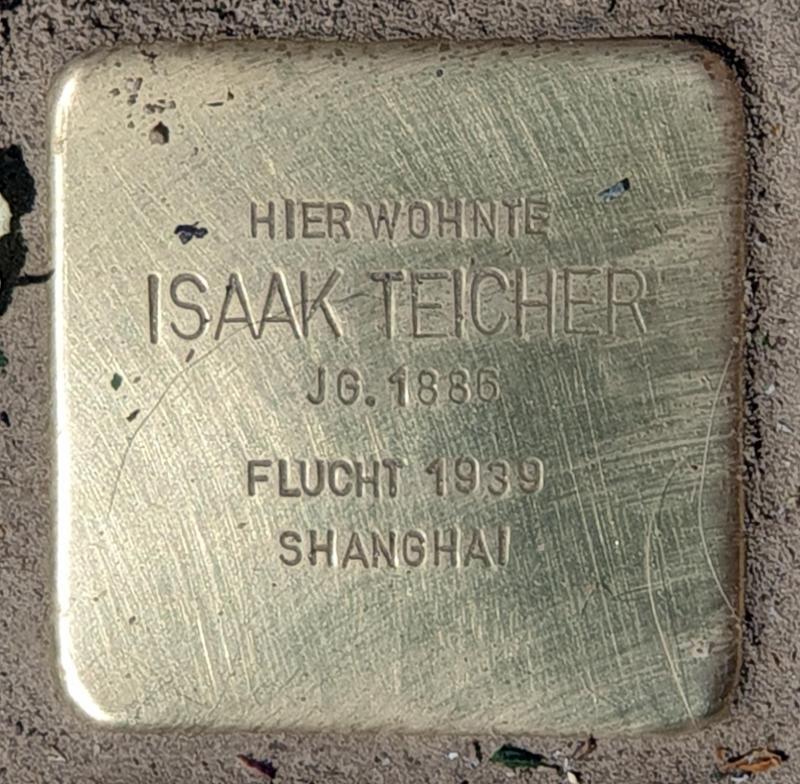  Stolperstein für Isaak Teicher © OTFW