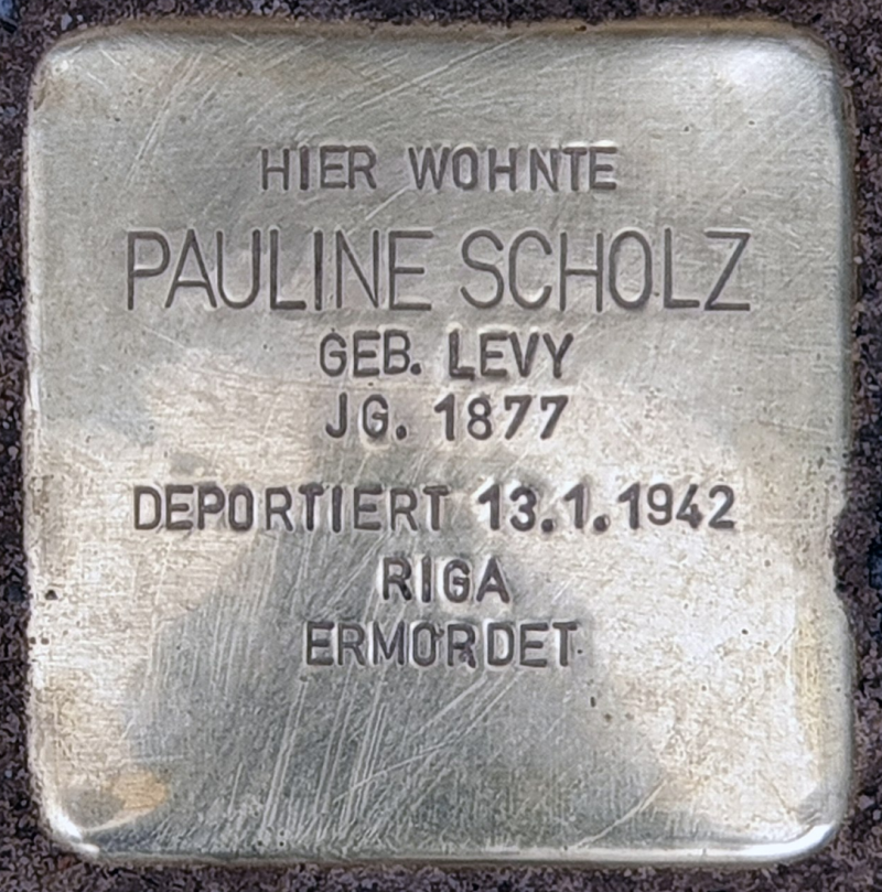 Stolperstein für Pauline Scholz © OTFW