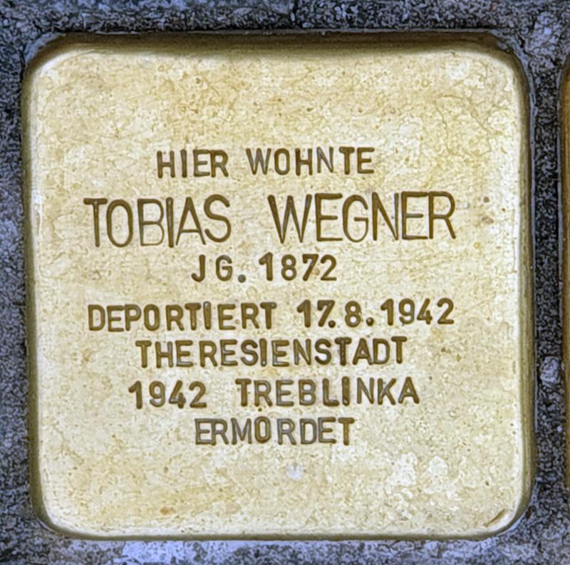 Stolperstein für Tobias Wegner, Foto © OTFW
