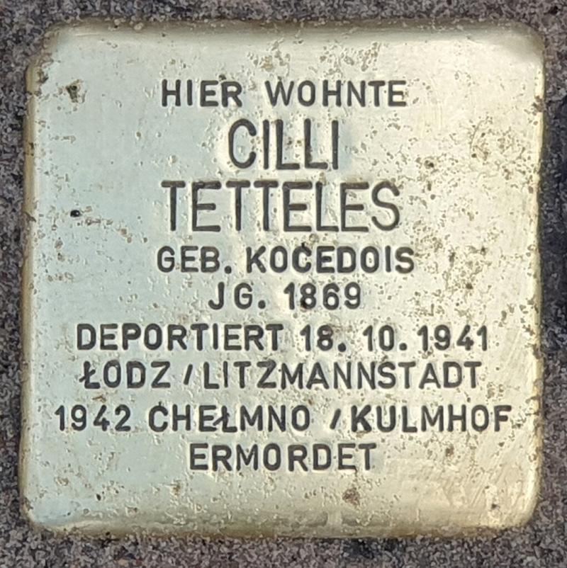 Stolperstein Cilli Tetteles © OTFW