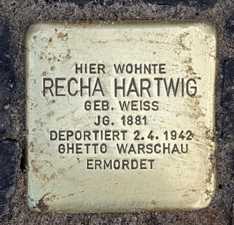 Stolperstein Recha Hartwig © OTFW