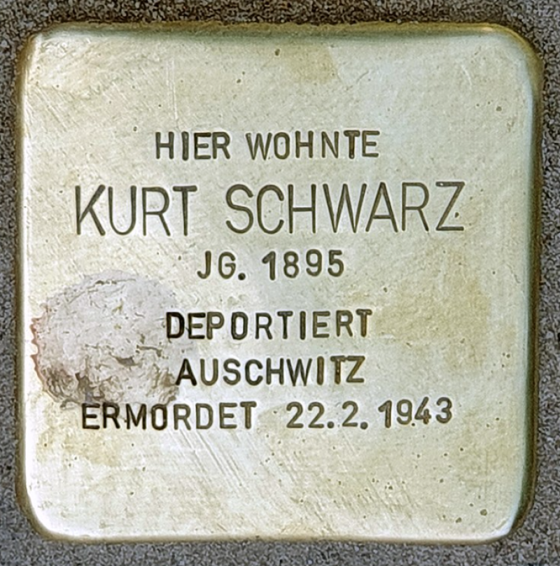Stolperstein für Kurt Schwarz © OTFW