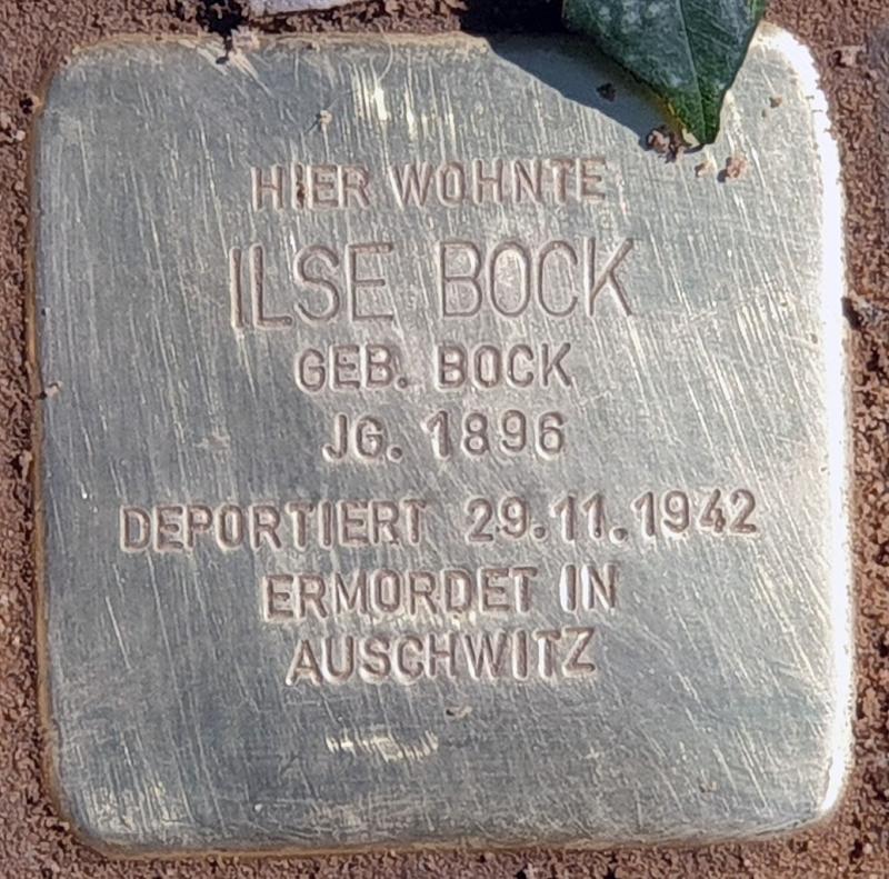 Stolperstein Ilse Bock © Lisa Marie Freitag