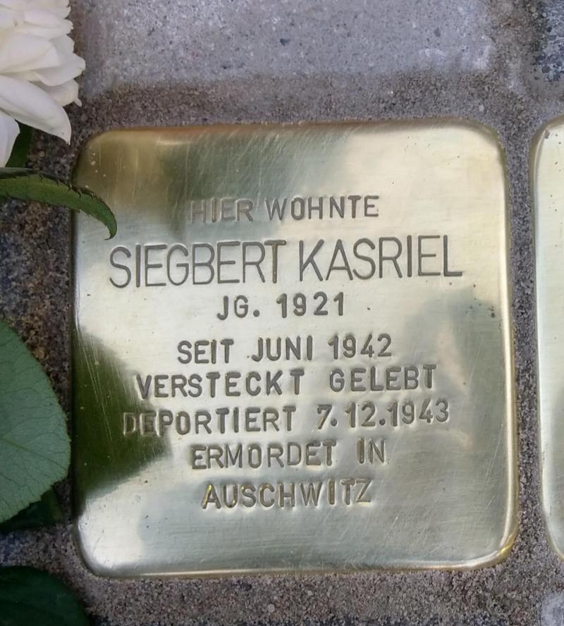 Stolperstein Siegbert Kasriel © Koordinierungstelle Stolpersteine Berlin