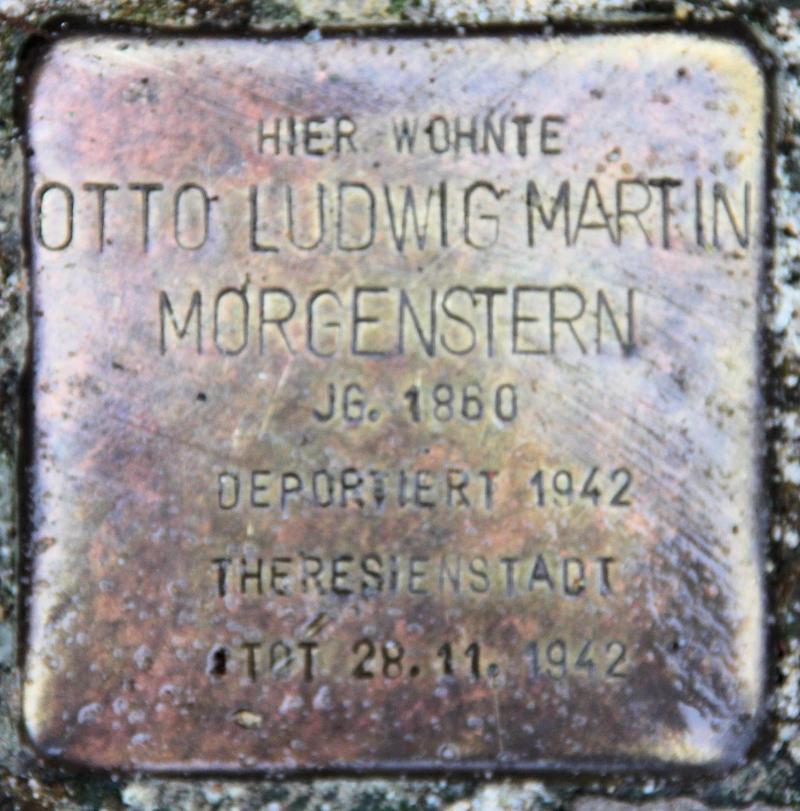 Stolperstein für Otto Ludwig Martin Morgenstern.