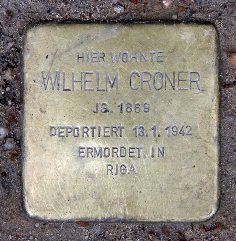 Stolperstein für Wilhelm Croner