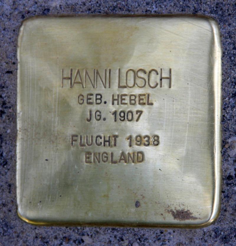 Stolperstein für Hanni Losch © OTFW