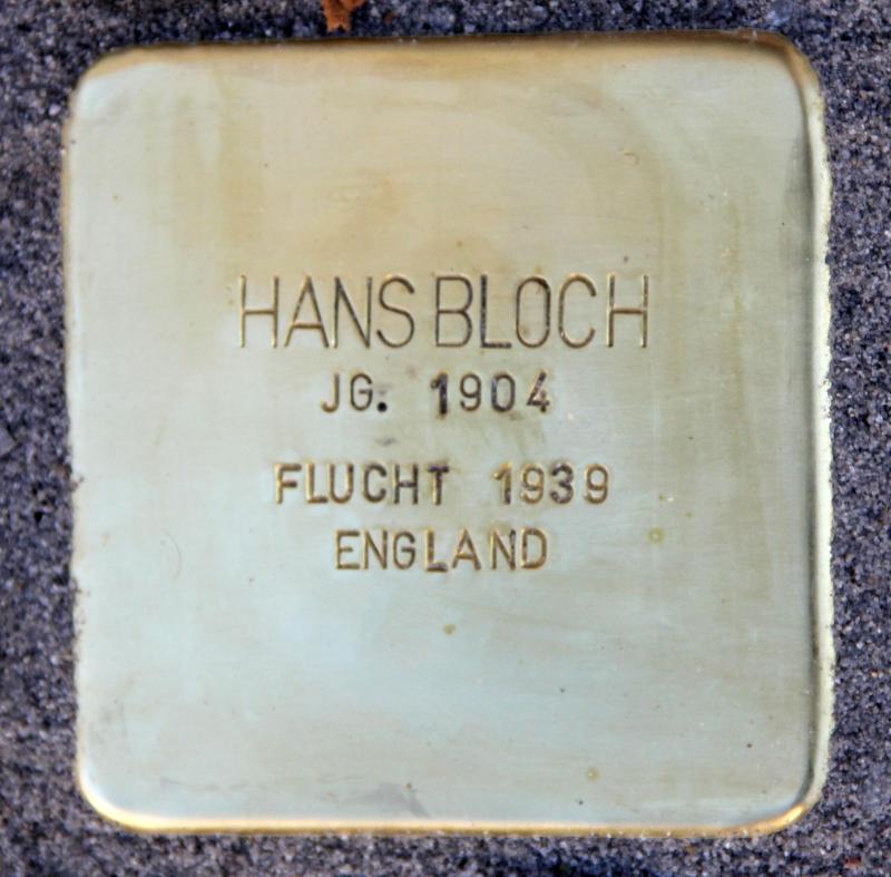 Stolperstein für Hans Bloch © OTFW