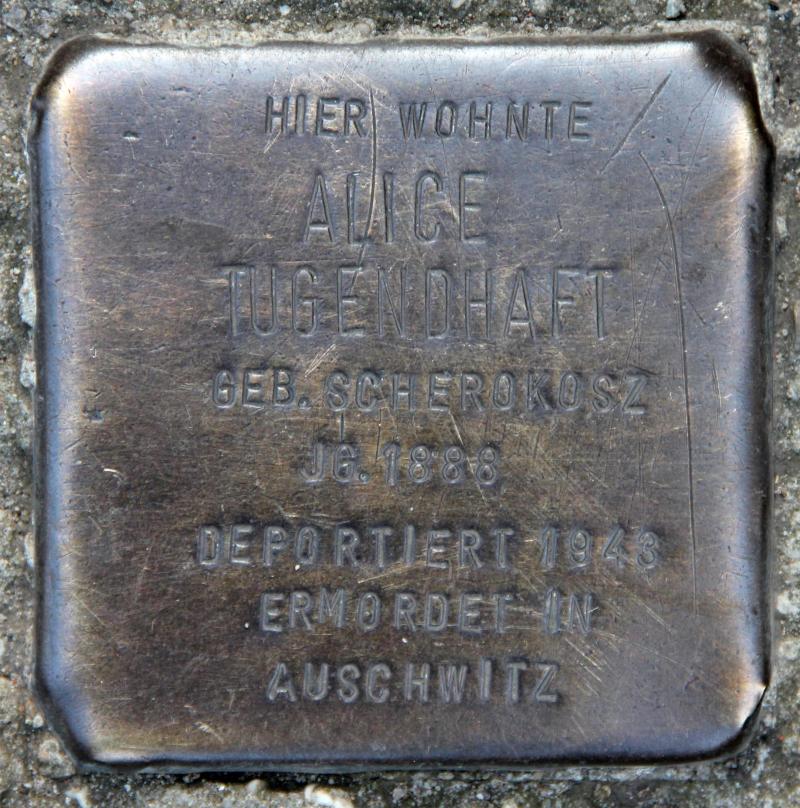Stolperstein für Alice Tugendhaft