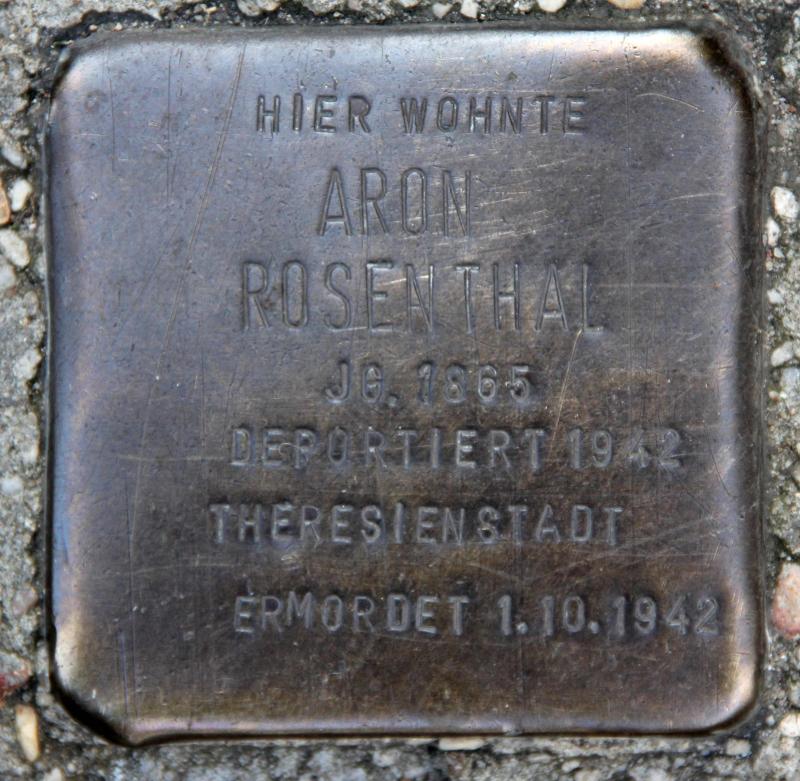 Stolperstein für Aron Rosenthal