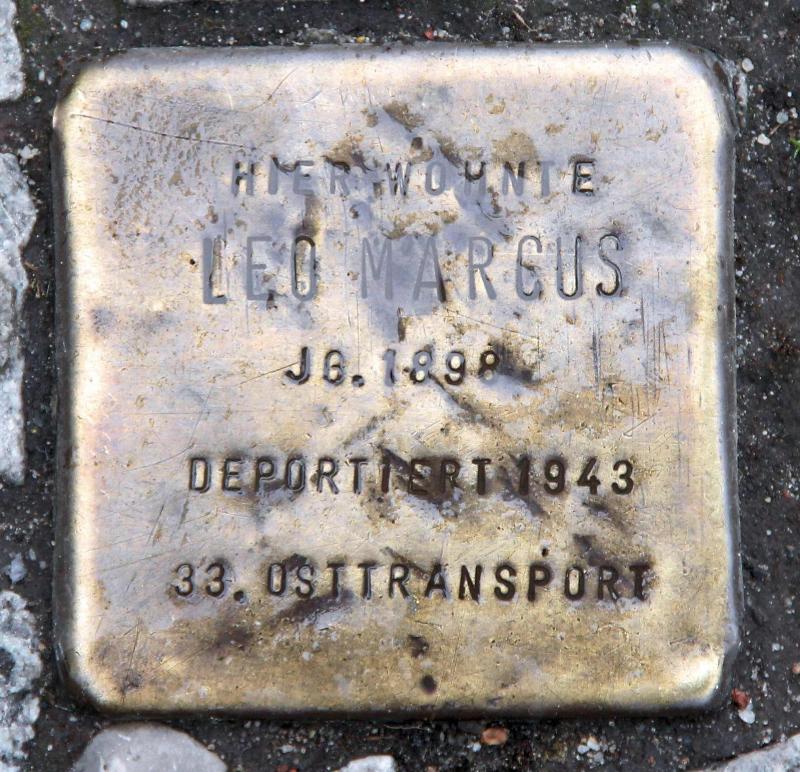 Stolperstein für Leo Marcus.