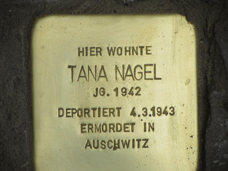 Stolperstein für Tana Nagel