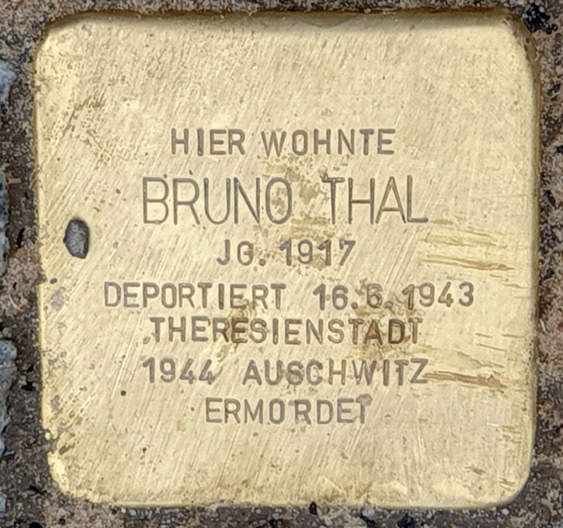 Stolperstein für Bruno Thal © OTFW