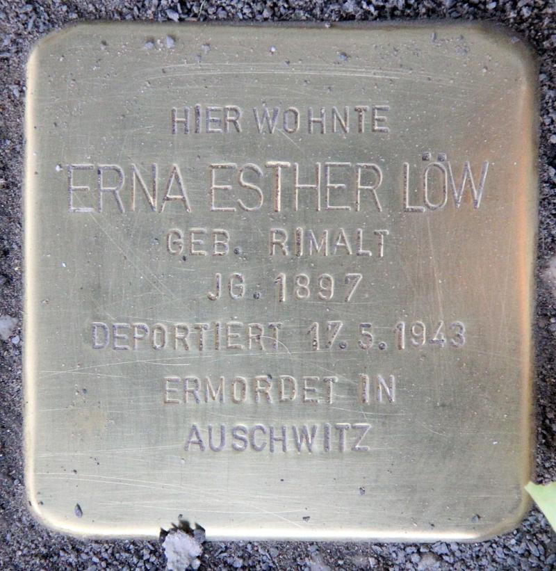 Stolperstein Erna Esther Löw