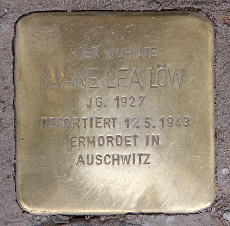 Stolperstein Liane Lea Löw