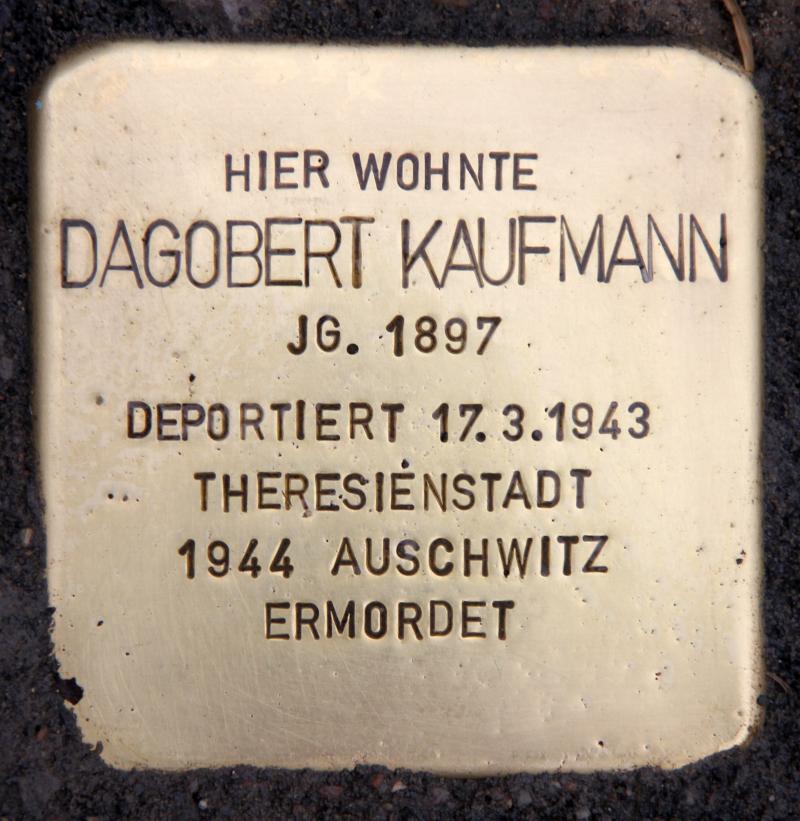 Stolperstein Dagobert Kaufmann
