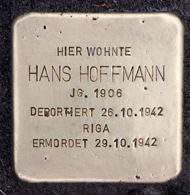 Stolperstein Hans Hoffmann