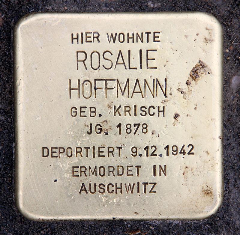 Stolperstein Rosalie Hoffmann