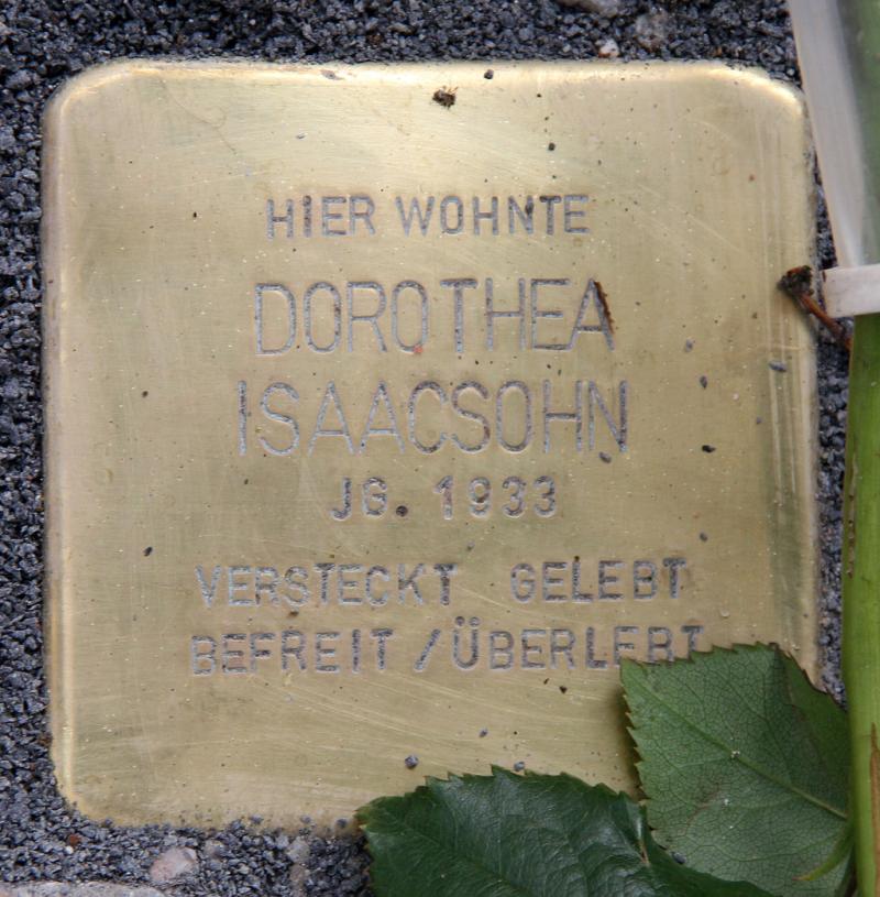 Stolperstein Dorothea Isaacsohn