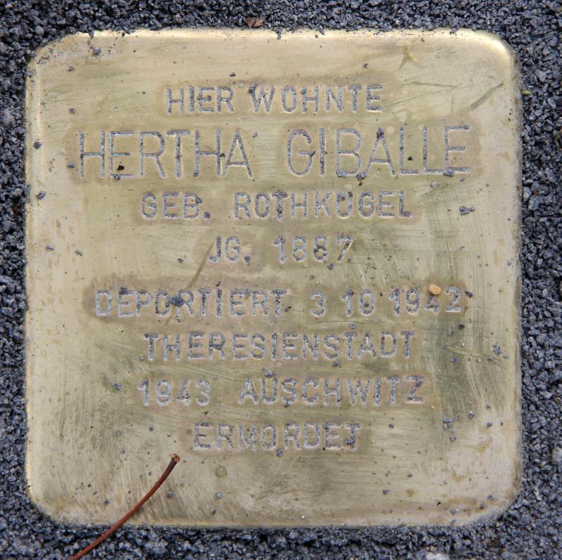 Stolperstein Hertha Giballe