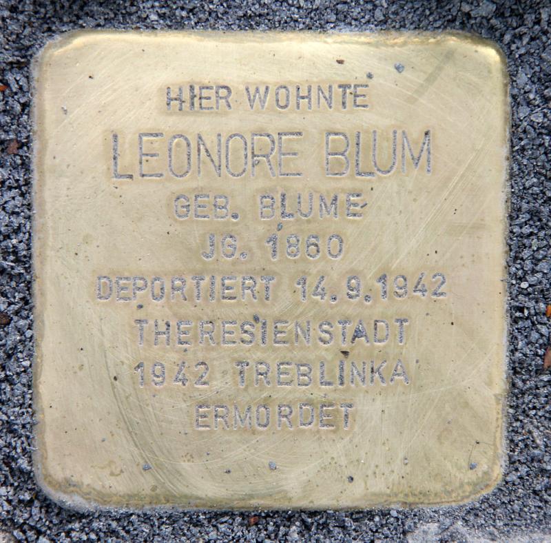Stolperstein Leonore Blum