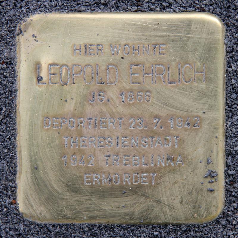 Stolperstein Leopold Ehrlich