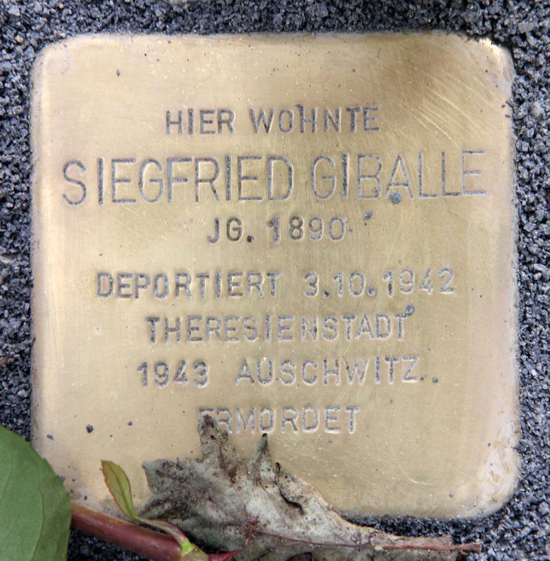 Stolperstein Siegfried Giballe