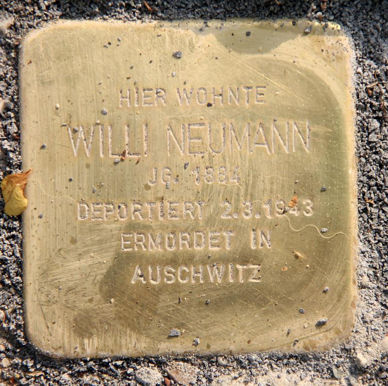 Stolperstein Willi Neumann