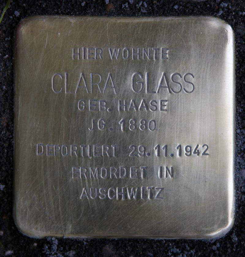 Stolperstein Clara Glass