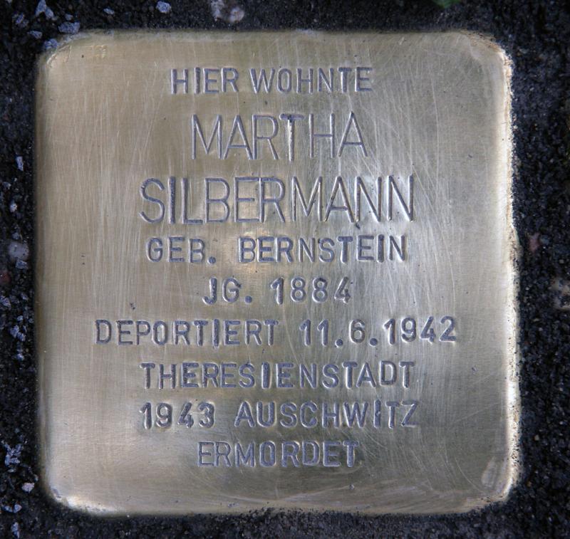 Stolperstein Martha Silbermann