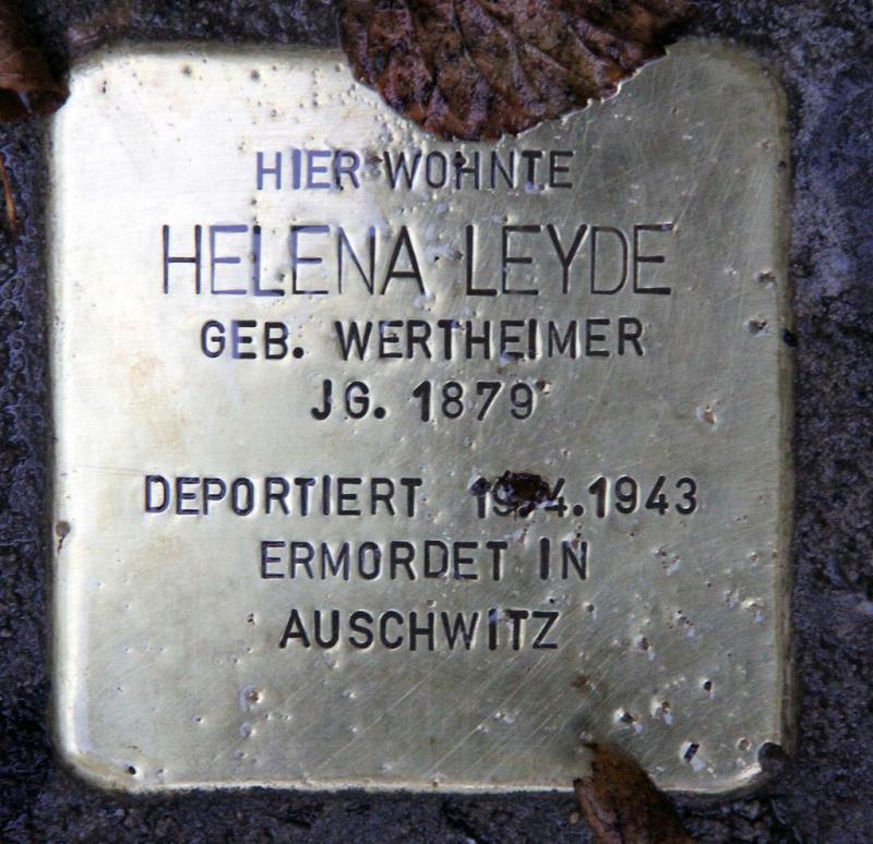 Stolperstein Helena Leyde