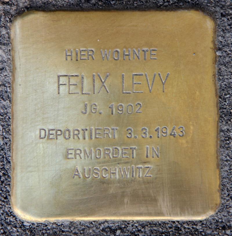 Stolperstein für Felix Levy
