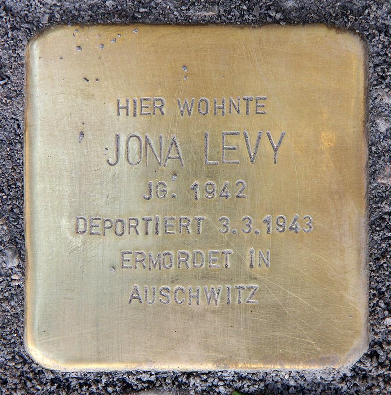 Stolperstein Jona Levy
