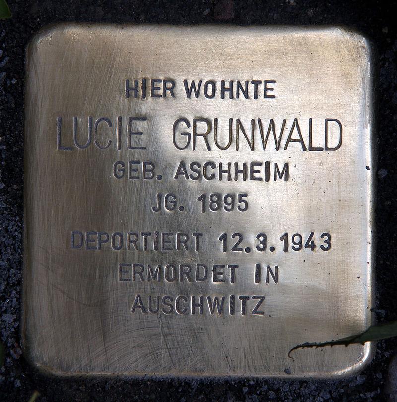 Stolperstein Lucie Grunwald