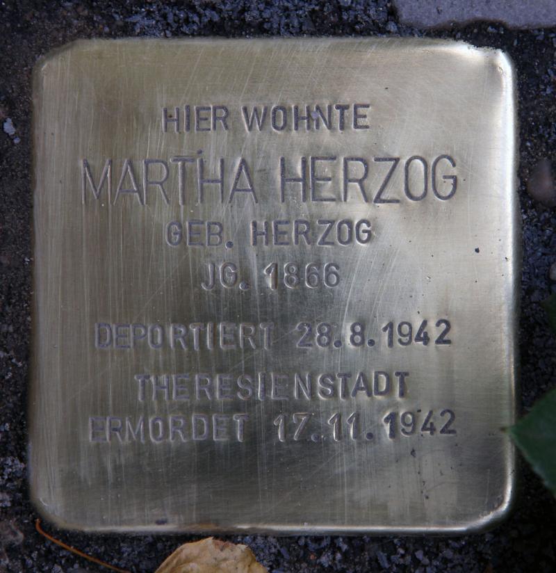 Stolperstein Martha Herzog