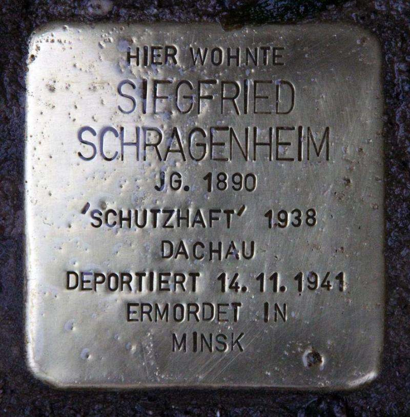 Stolperstein für Siegfried Schragenheim