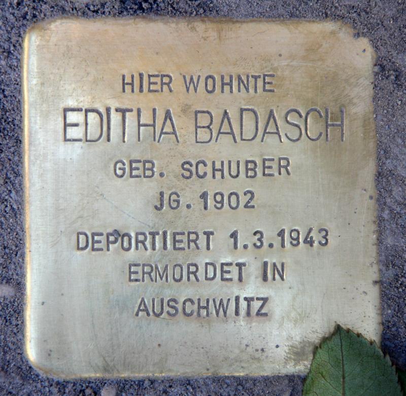 Stolperstein Editha Badasch