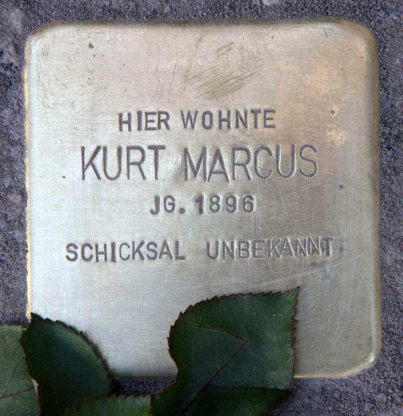 Stolperstein Kurt Marcus