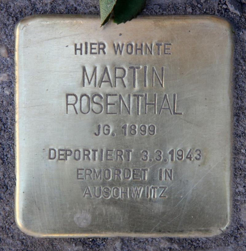 Stolperstein Martin Rosenthal