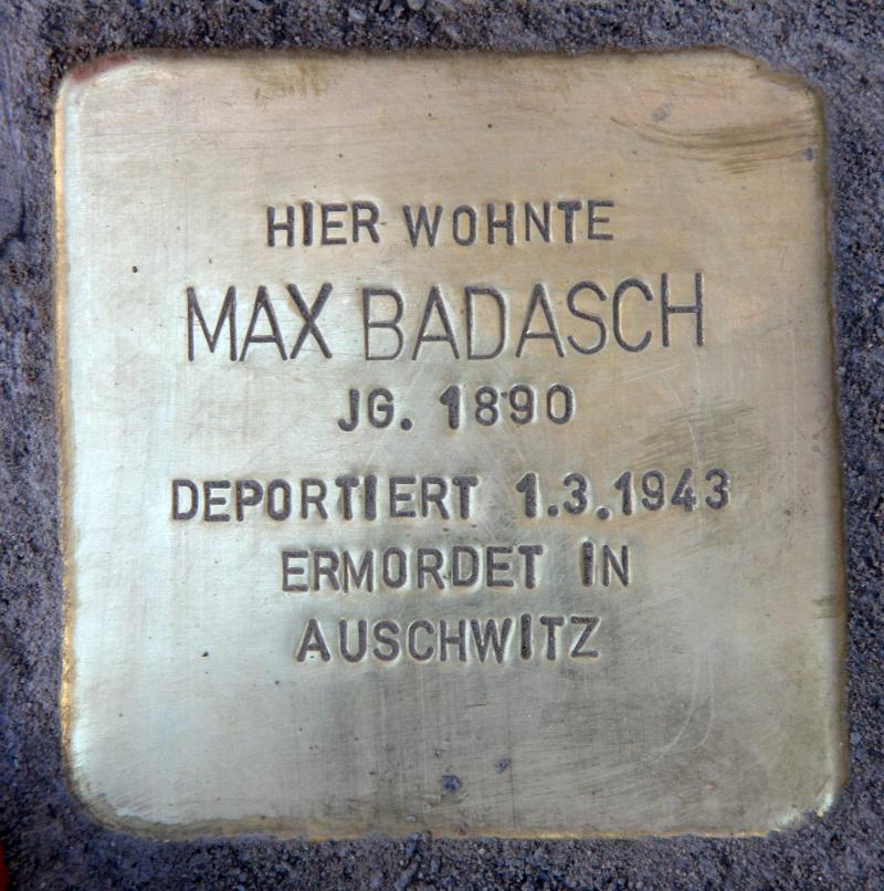 Stolperstein Max Badasch