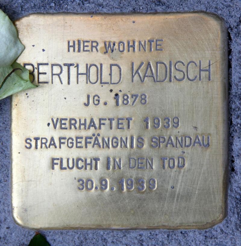 Stolperstein Berthold Kadisch