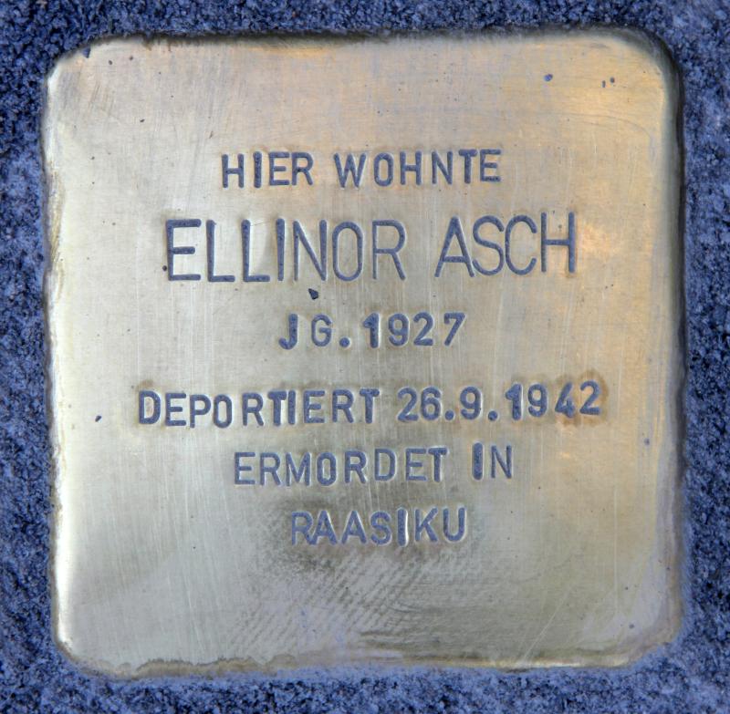 Stolperstein für Ellinor Asch